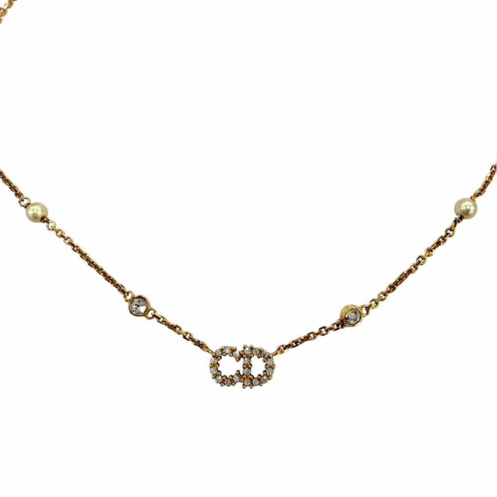 DIOR Gold Pearl Necklace